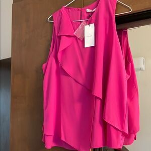 Elegant Pink Sleeveless Top